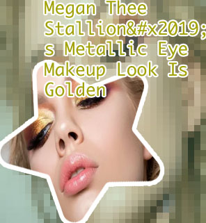Golden eye makeup