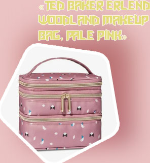 Pink makeup bag